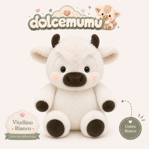 DolceMumu Huggy Friends – Peluche Mucca Morbidissimo